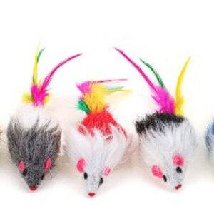 JUGUETE PARA GATOS PAWFFY RATON DE PELUCHE - CAJA SET