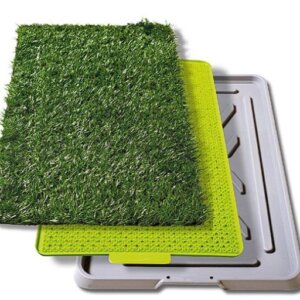 TAPETE SANITARIO ENTRENADOR INDOOR PUPPY (CHICO) 43 X 68CM     (INCLUYE PASTO SINTETICO, REJILLA ANTIHUMEDAD Y CHAROLA)