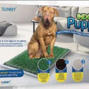 TAPETE SANITARIO IMPORTADO INDOOR PUPPY (GRANDE) 51 X 76CM  (INCLUYE PASTO SINTETICO, REJILLA ANTIHUMEDAD Y CHAROLA)