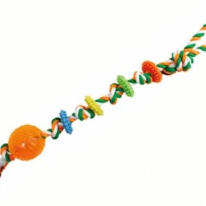 ROPY CHUMS JUGUETE DE HILO CON JALADERA Y PELOTA PLASTICO