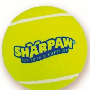 TINNY CHUMS PELOTA DE TENNIS CLASICA CON SONIDO 1 PIEZA 3 PULG