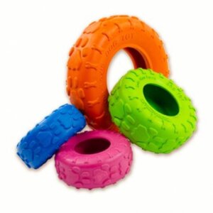 ROCKY CHUMS LLANTA DE CAUCHO SOLIDO SHARPAW NARANJA 13.5CM