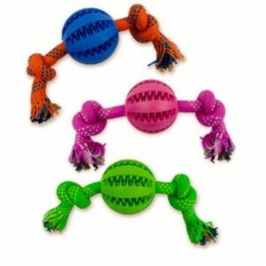 ROCKY CHUMS PELOTA DE CAUCHO PARA MASAJE Y LIMPIEZA DE DIENTES PELOTA 2.8 PULG