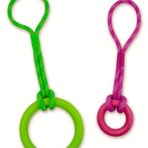 ROCKY CHUMS ARO DE CAUCHO SOLIDO CON CUERDA ARO 14CM CUERDA 35CM