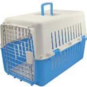 TRANSPORTADORA CHICA P/PERRO SUNNY IMPORTADA AZUL CIELO 61 X 40 X 39CM C/TAPETE