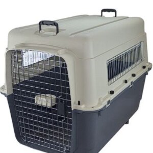TRANSPORTADORA KENNEL EXTRAGRANDE P/PERRO IMPORTADA  100X67X75 (INCLUYE SET DE RUEDAS)