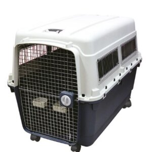 TRANSPORTADORA KENNEL JUMBO P/PERRO IMPORTADA  122X83X90 (INCLUYE SET DE RUEDAS)