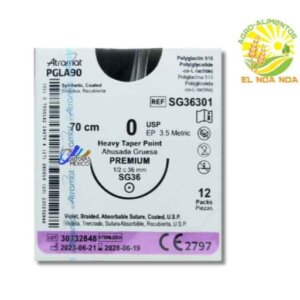 SUTURA VICRYL ATRAMAT ABSORBIBLE  NUM 0 POR PZA