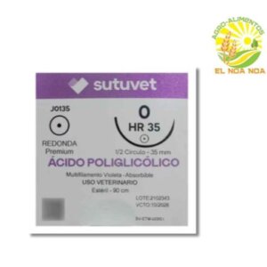 SUTURA PARA VETERINARIA 35 MMHR MORADO