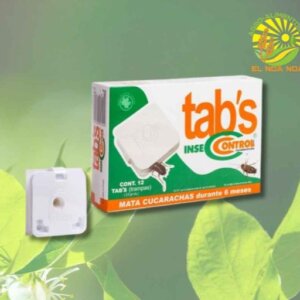TABS INSECCONTROL MATA CUCARACHAS CAJA CON 12 TRAMPAS