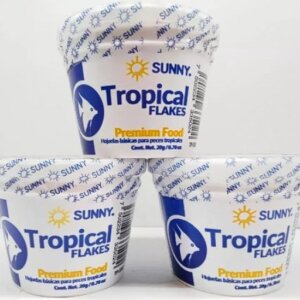 HOJUELA TROPICAL FLAKES 20GRS MARCA SUNNY ALIMENTO PARA PECES