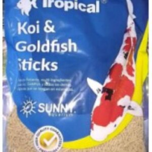 ALIMENTO TROPICAL KOI & GOLDFISH GARLIC STICKS & WHEAT GERM 4KG