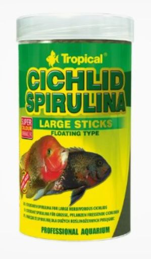 ALIMENTO TROPICAL CICHLID SPIRULINA LARGE STICKS 300G