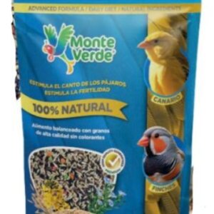 ALIMENTO PARA CANARIOS , FICHES Y EXOTICOS 500 GR. IMPORTADO MONTE VERDE
