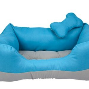 CAMA BICOLOR GRANDE AZUL. FANCY PETS