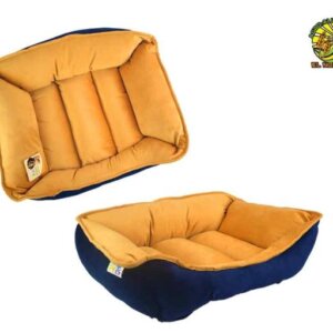 CAMA DOBLE VISTA CAPRI MOSTAZA MARINO FANCY PETS