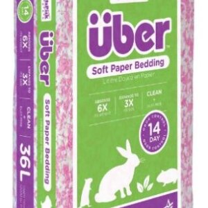 UBER PINK/WHITE PAPER BEDDING 36L X KILO