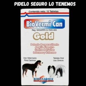 BIO VERMICAN GOLD TABLETA P/10KILOS DESPARACITANTE PERRO