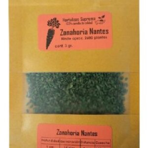 SEMILLA DE ZANAHORIA NANTES SOBRE 3GRS